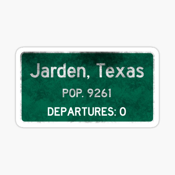 Item preview, Jarden, Texas Road Sign designed and sold by Robin Lund.