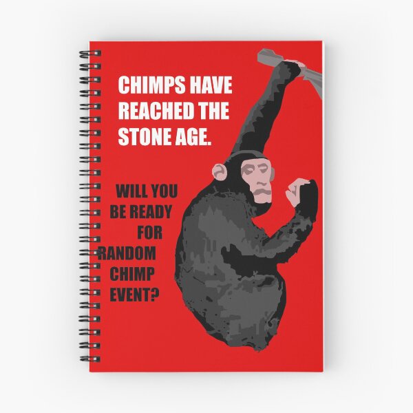 Item preview, PRIMATES HAVE REACHED THE STONE AGE WILL YOU BE READY FOR RANDOM CHIMP EVENT POSTER DESIGN  designed and sold by RANDOM CHIMP EVENT official.
