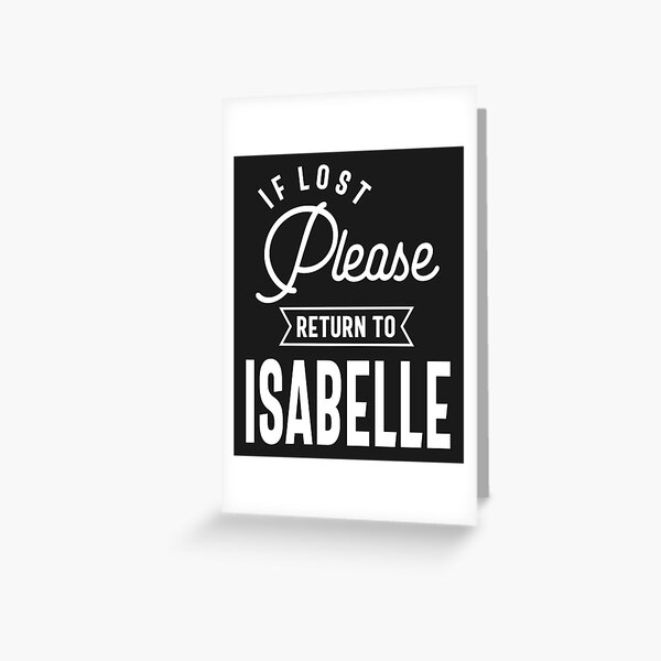 Isabelle Birthday Greeting Cards Redbubble