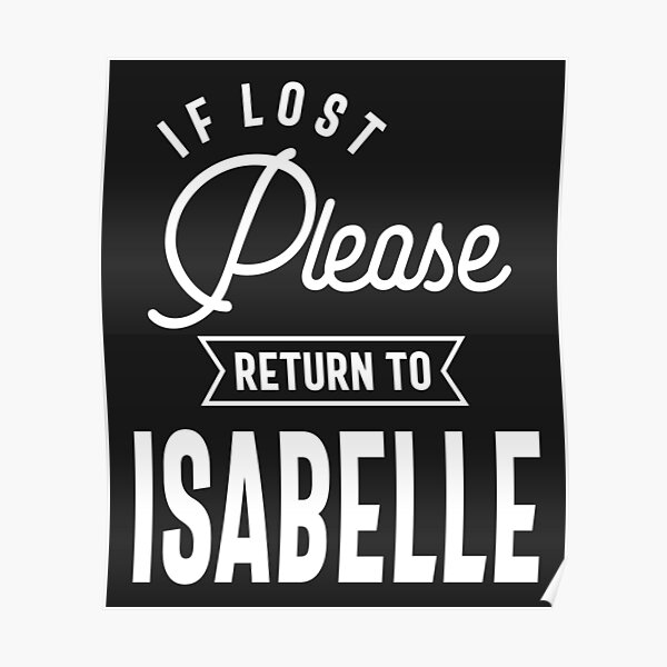 Birthday Isabelle Posters Redbubble