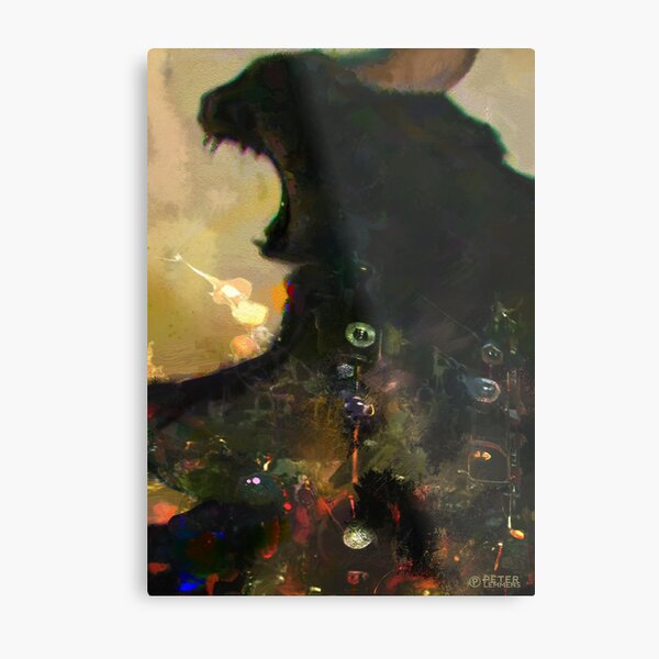 Kitty Cat moan Metal Print