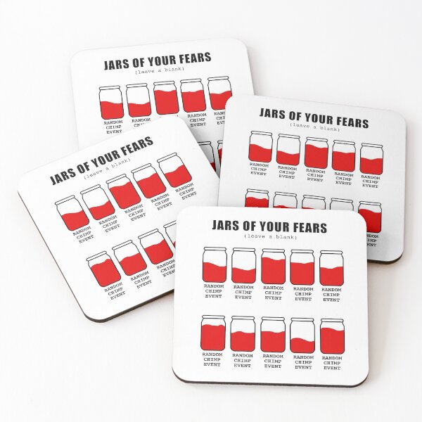 Item preview, JARS OF YOUR FEARS MEME RANDOM CHIMP EVENT designed and sold by RANDOM CHIMP EVENT official.