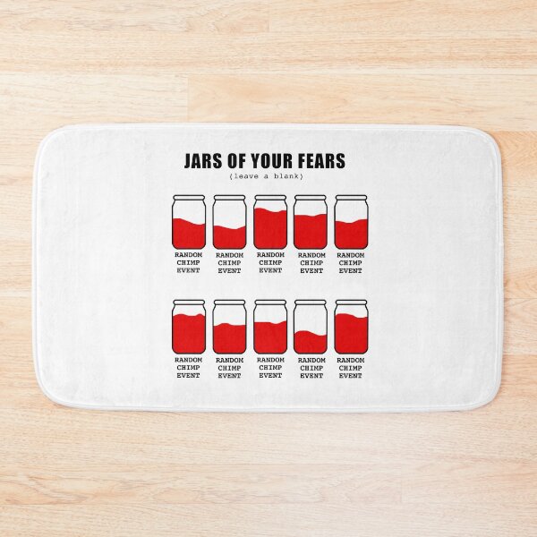 Item preview, JARS OF YOUR FEARS MEME RANDOM CHIMP EVENT designed and sold by RANDOM CHIMP EVENT official.