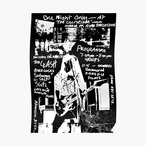 Punk Rock Poster For Sale By Blackmuxic Redbubble