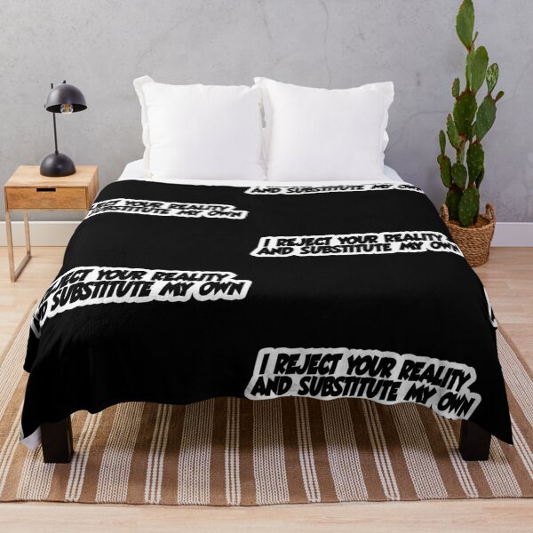 Item preview, i reject your reality and substitute my own Popular Meme Speech bold designed and sold by mekx.