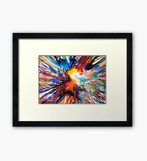 Colourful Spin Painting 24 Framed Print