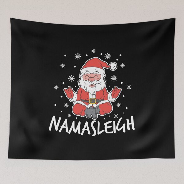 Item preview, Namasleigh Santa Meditation Yoga Christmas Xmas Gift designed and sold by haselshirt.