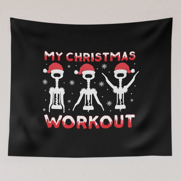 Item preview, My Christmas Workout Gym Corkscrew Wine Xmas Gift designed and sold by haselshirt.
