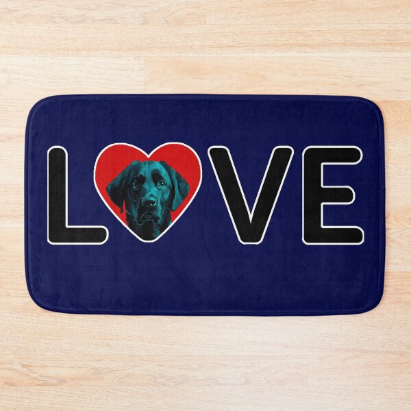 Item preview, I Love You, Black Chabrador Dog in Heart Design - Happy puppy lovers gift designed and sold by BestStuffDepot.