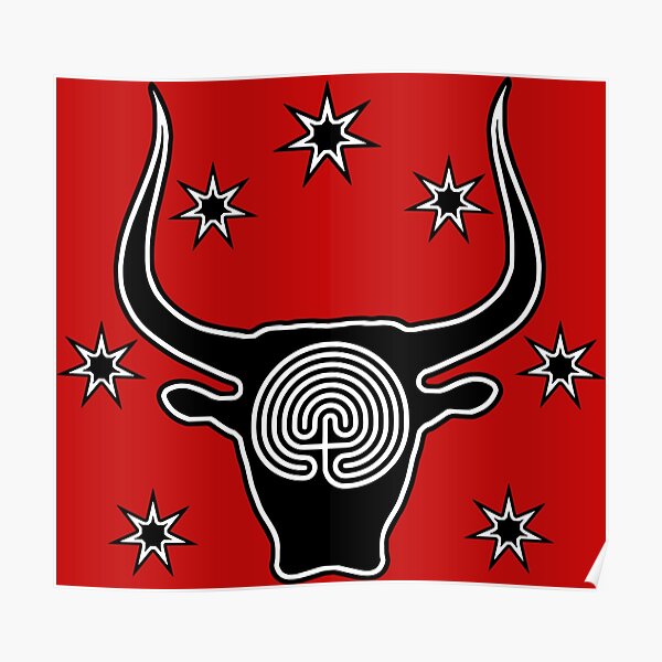 Starry Bull Logo  Poster