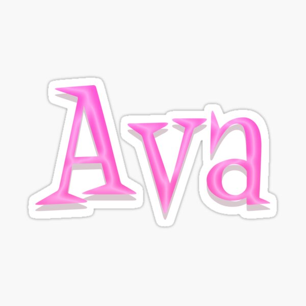 Ava Pink Stickers | Redbubble