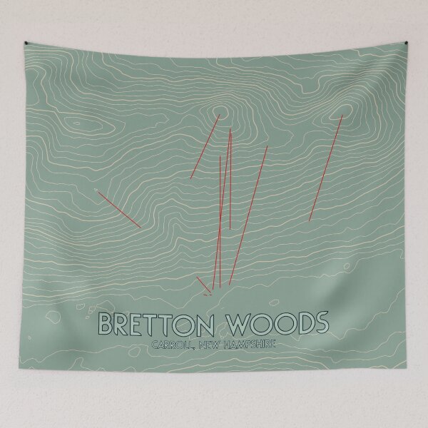 Item preview, Bretton Woods Contour Topography Map designed and sold by ChasingGnarnia.
