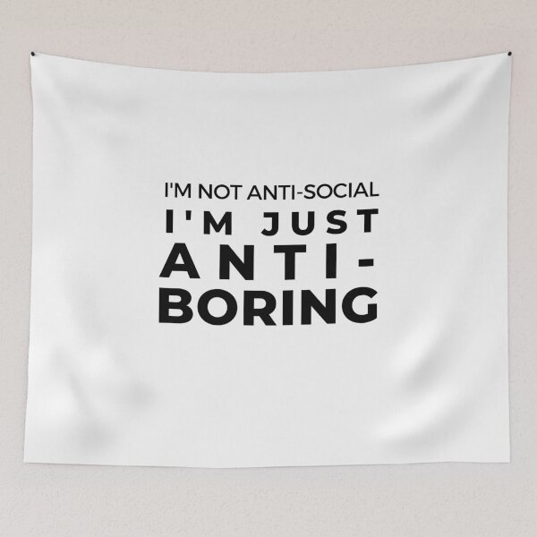 Item preview, Anti-Boring Joke Sarcasm Introvert Awkward Relax Cute Sarcastic Happy Inspirational Gift designed and sold by EpsilonEridani.