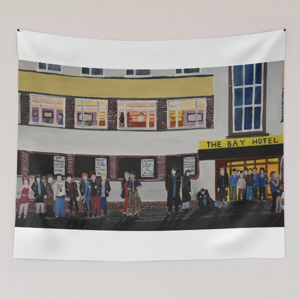 Item preview, Janey's The Bay Hotel Gourock, with Crunchy Frogs Poster  designed and sold by CrossanArt.