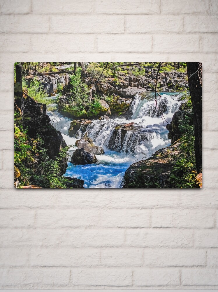 Metal Print, Rogue Gorge Falls, Oregon designed and sold by Bryan Spellman