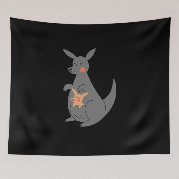 Item preview, mom kangaroo and baby designed and sold by bordeaux1987.
