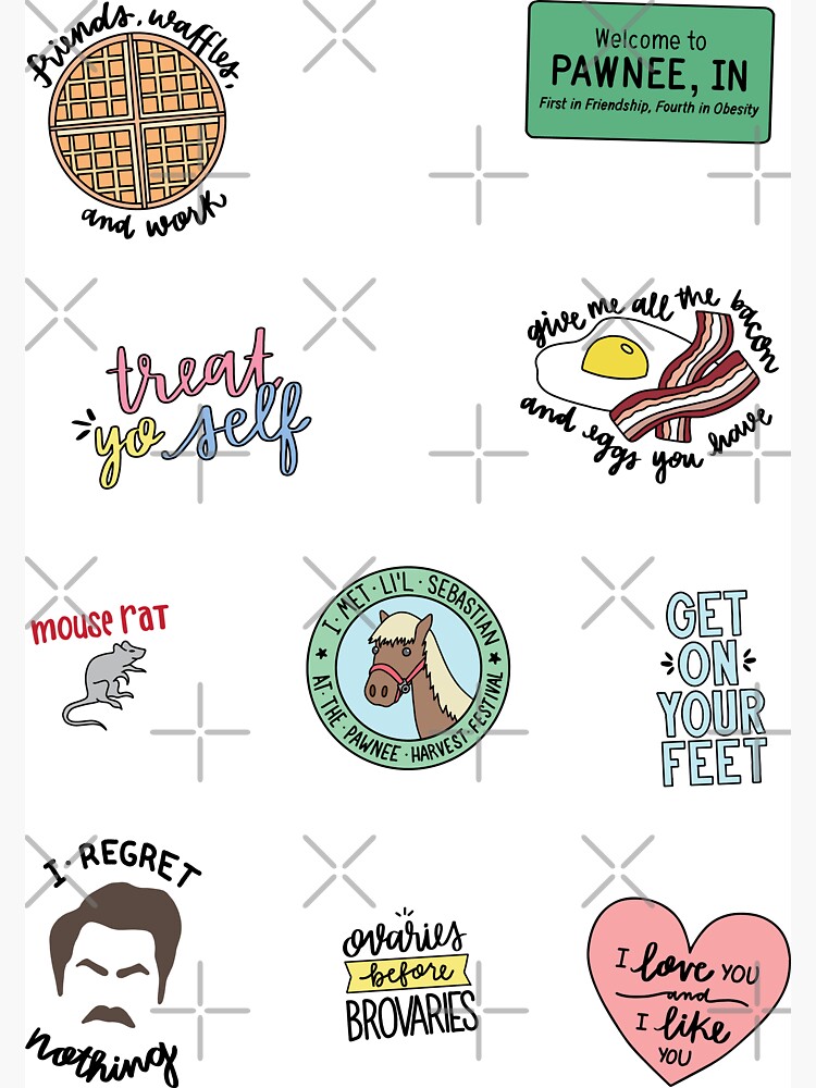 Thumbnail 3 of 3, Magnet, Parks and Recreation TV Show Art designed and sold by lettersofjoy.