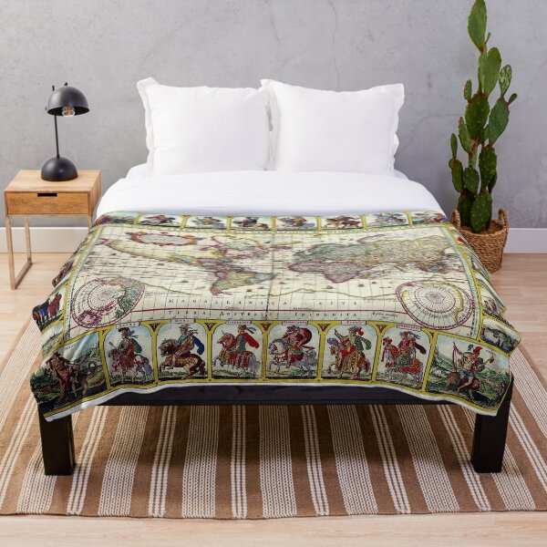 Item preview, Map of the World 1652 - Claes Jansz Visscher - Ancient Worlds designed and sold by Culturio.