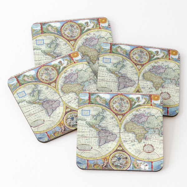 Item preview, Accurate Map of the World 1627 - John Speed - Ancient Maps designed and sold by Culturio.