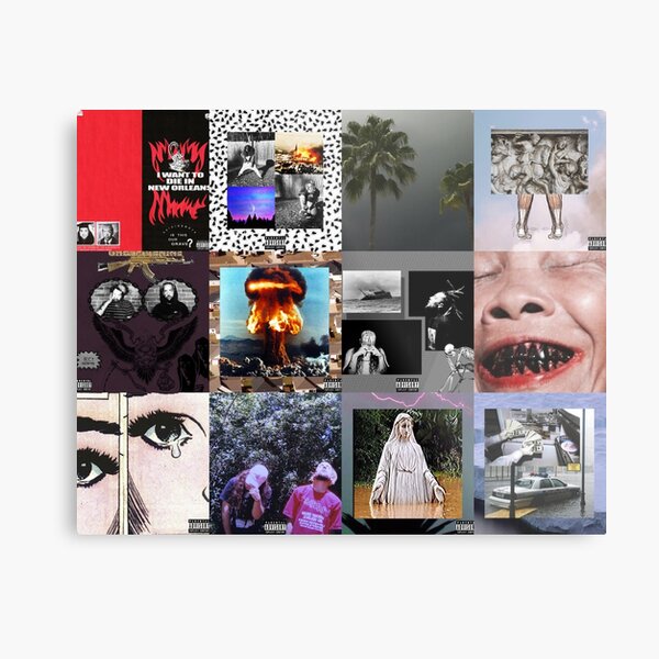 Suicide Boys album collage Metal Print