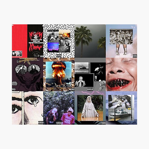 Suicide Boys album collage Photographic Print