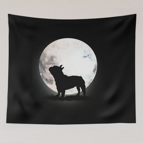 Item preview, french bulldog on the moon designed and sold by Collagedream.