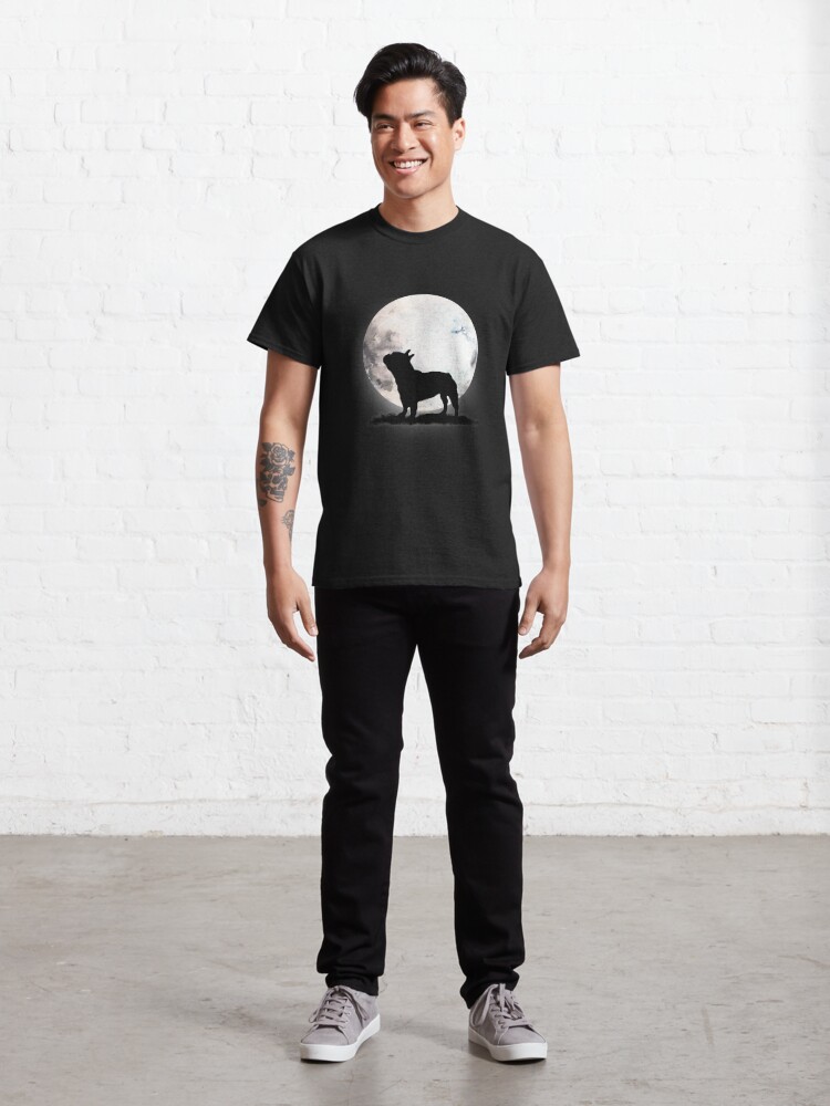 Discover french bulldog on the moon Classic T-Shirt