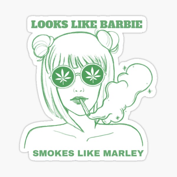 Item preview, LOOKS LIKE BARBIE SMOKES LIKE MARLEY designed and sold by kristophermack.