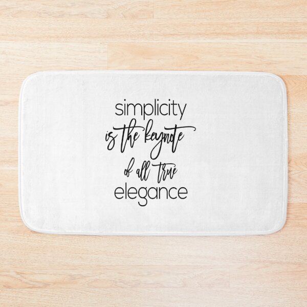 Item preview, Simplicity is the keynote of all true elegance designed and sold by Pameli.