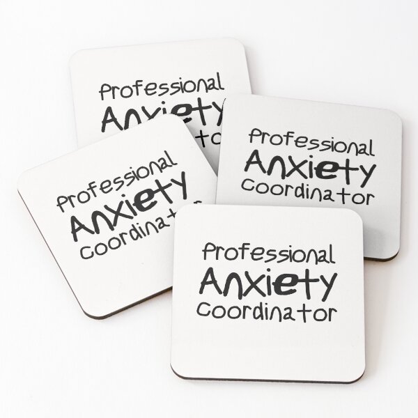 Item preview, Anxiety Expert Professional Introvert Awkward Relax Cute Funny Sarcastic Happy Fun Inspirational Gift designed and sold by EpsilonEridani.
