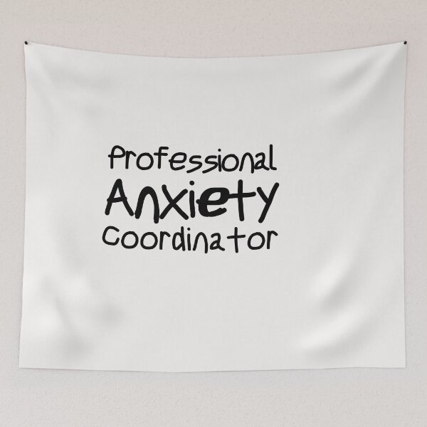 Item preview, Anxiety Expert Professional Introvert Awkward Relax Cute Funny Sarcastic Happy Fun Inspirational Gift designed and sold by EpsilonEridani.