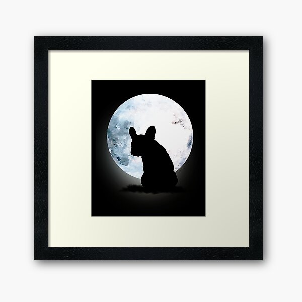 Item preview, french bulldog on the moonlight designed and sold by Collagedream.