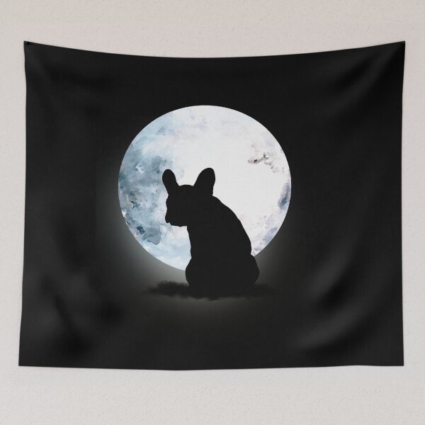 Item preview, french bulldog on the moonlight designed and sold by Collagedream.