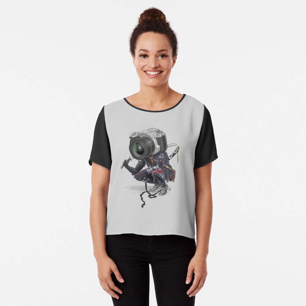 Pentax K5 Silver Samurai Chiffon Top