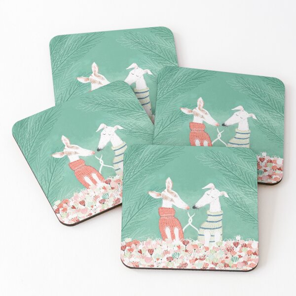 A little bit of love Coasters (Set of 4)