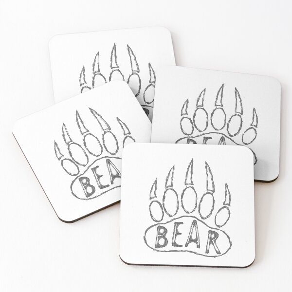Item preview, Sketched Black Bear Paw Print  designed and sold by Almdrs.