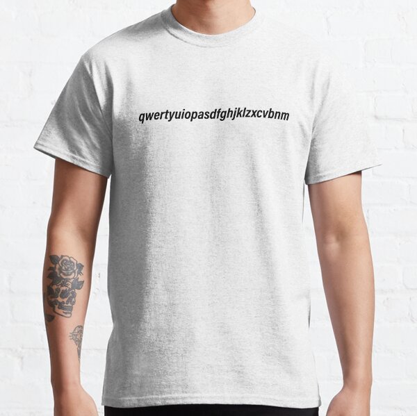 QWERTYUIOPASDFGHJKLZXCVBNM Essential T-Shirt for Sale by SmithDigital