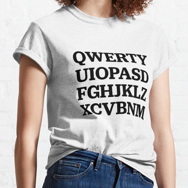 QWERTYUIOPASDFGHJKLZXCVBNM Essential T-Shirt for Sale by SmithDigital