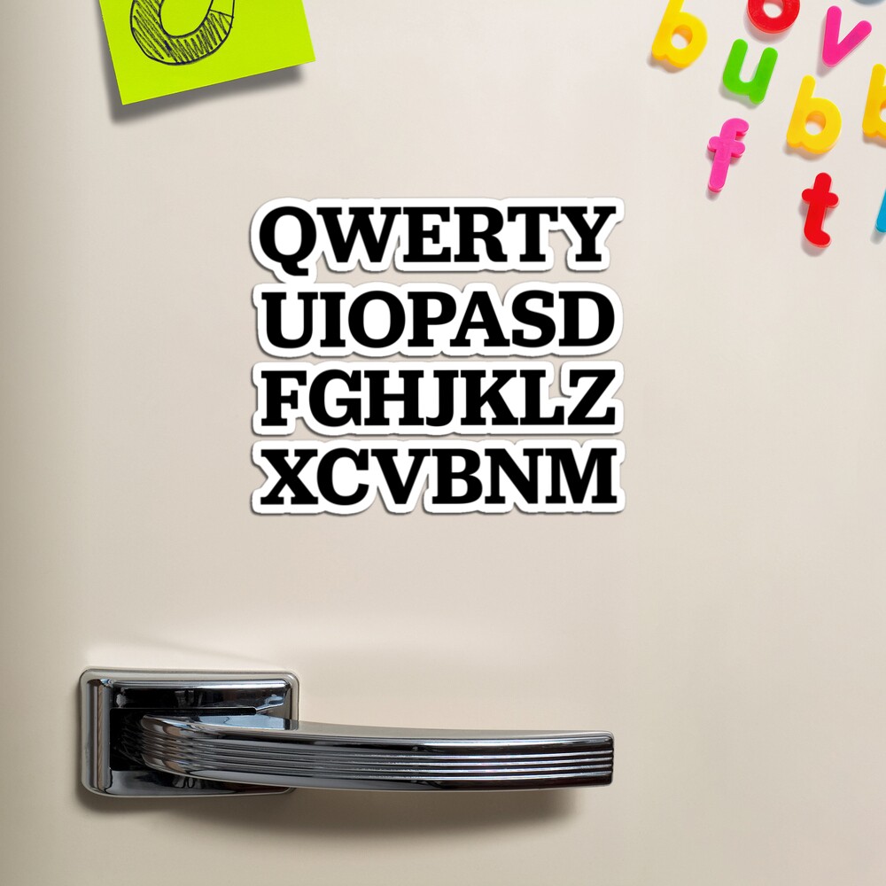 QWERTYUIOPASDFGHJKLZXCVBNM Magnet for Sale by SmithDigital