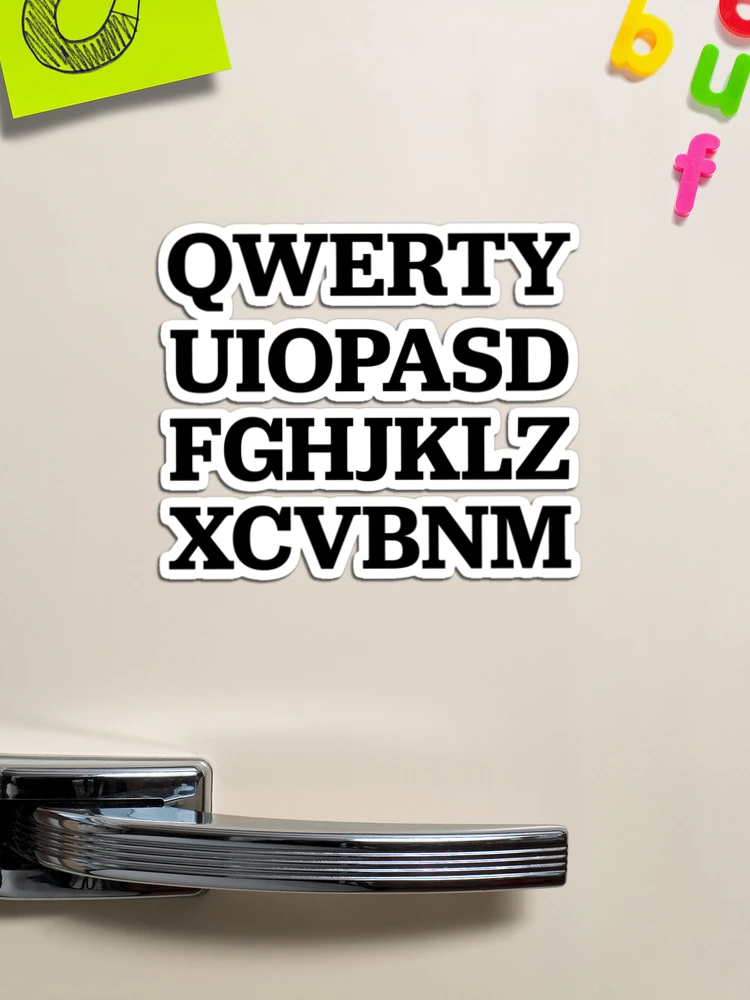 QWERTYUIOPASDFGHJKLZXCVBNM Magnet for Sale by SmithDigital