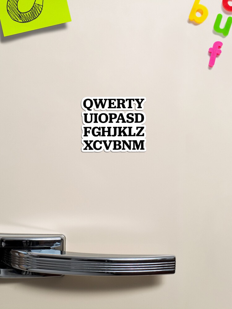 QWERTYUIOPASDFGHJKLZXCVBNM Magnet for Sale by SmithDigital