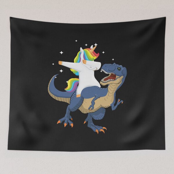 Item preview, Dabbing Unicorn Riding T rex Dinosaur Kids Girls Boys Gift  designed and sold by Best Designer.