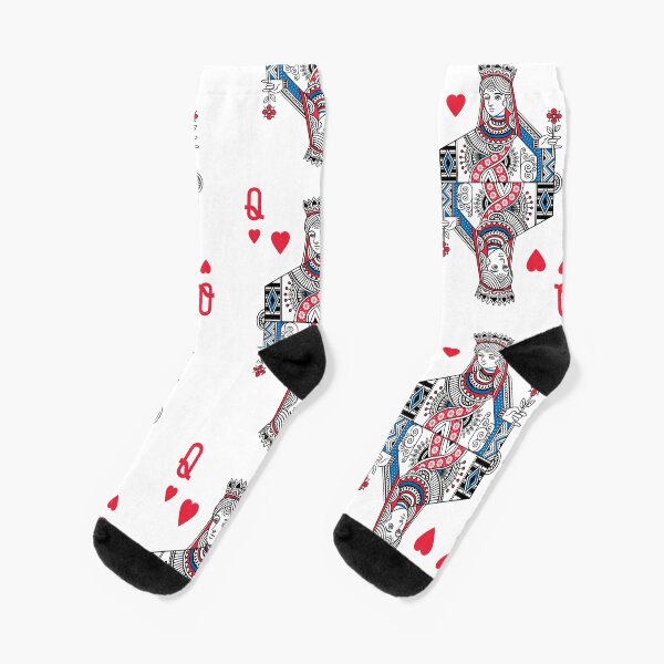 Queen Of Hearts Socks