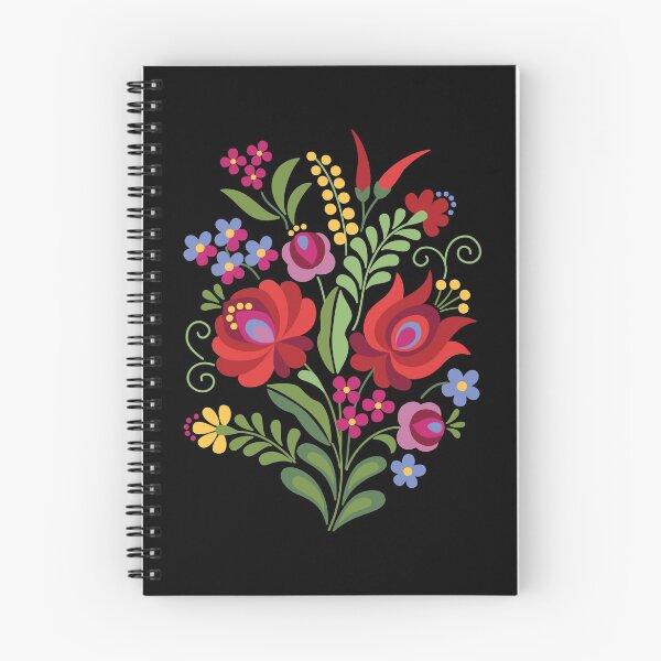 Item preview, Hungarian Folk Design Red Peppers on Black designed and sold by Barbara Pixton.