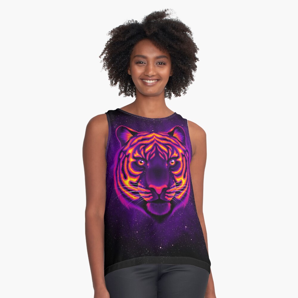 Reversible Tank  Purple Tiger Print – Stewart Simmons