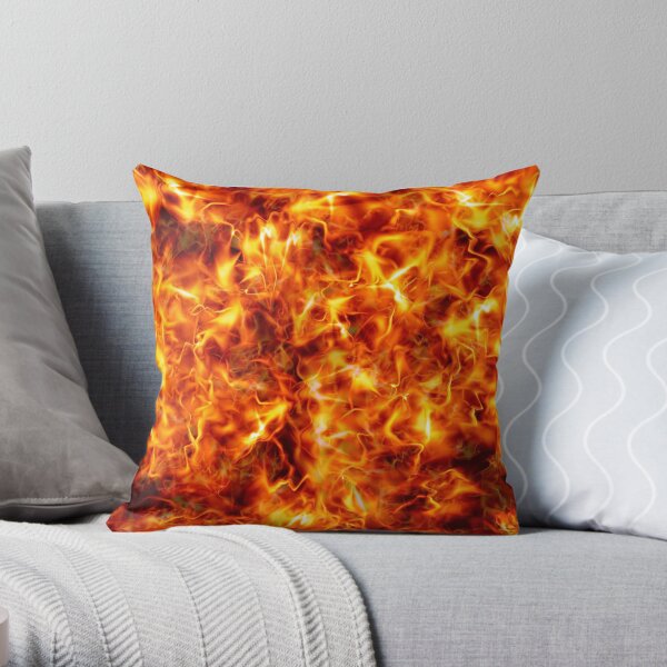 Products decorated with flames Throw Pillow