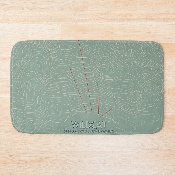 Item preview, Wildcat Contour Topography Map designed and sold by ChasingGnarnia.