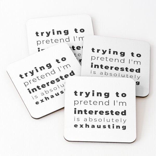 Item preview, Interested Antisocial Introvert Funny Awkward Relax Cute Sarcastic Happy Fun Inspirational Gift designed and sold by EpsilonEridani.
