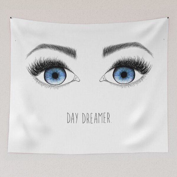Item preview, Day Dreamer - Big Blue Open Eyes  designed and sold by niccdefilippis.