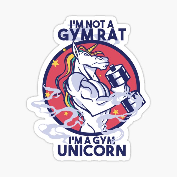 I'm Not a Gym Rat, I'm a Gym Unicorn Gráfico por graphics_home · Creative  Fabrica